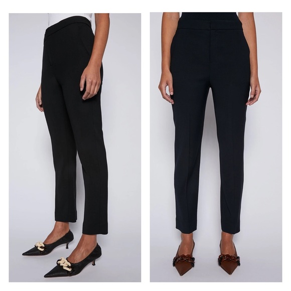 New! SCANLAN THEODORE Slim Bootcut Croppwd Royal Blue Pants - Picture 3 of 11